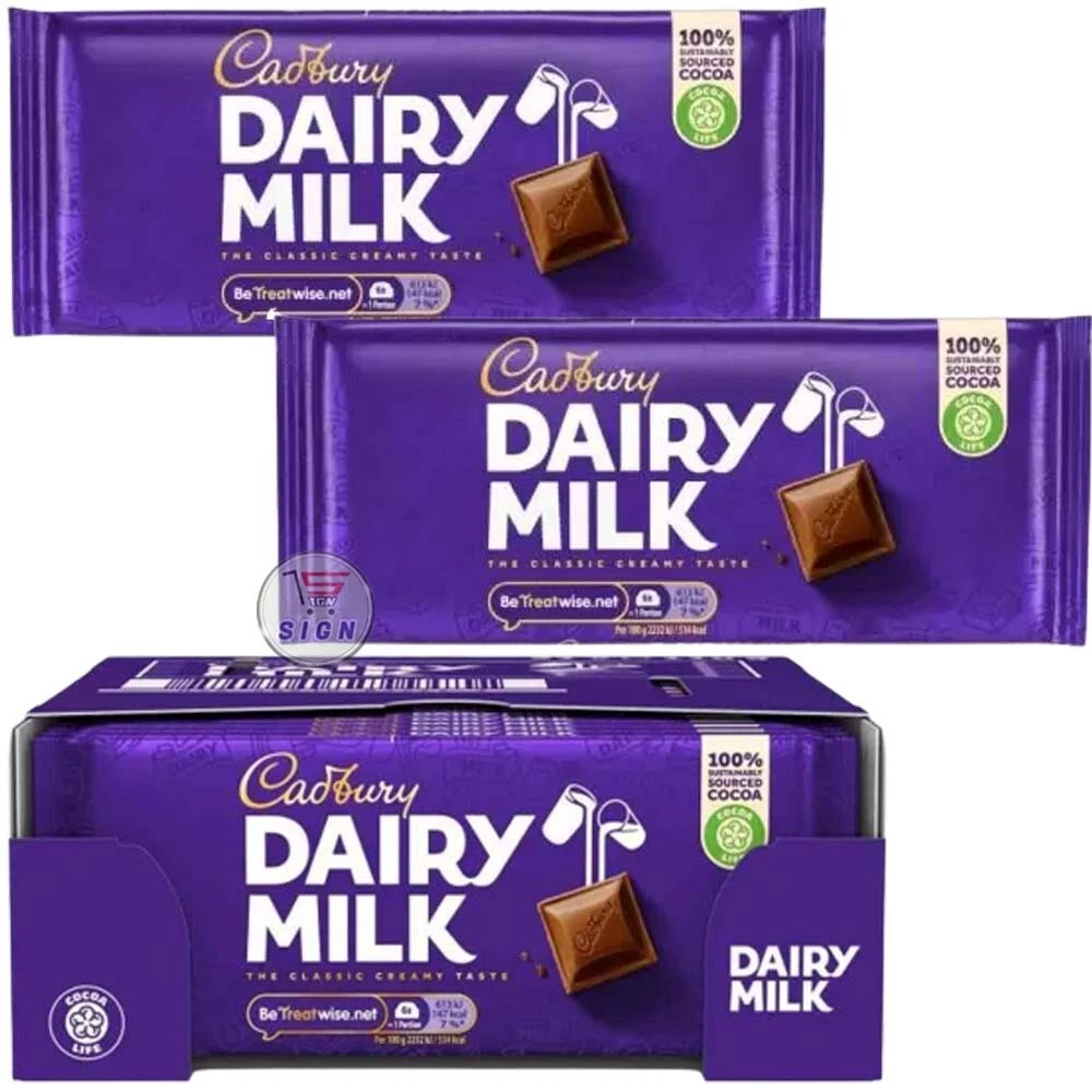 s-l1600 21 x Cadbury Dairy Milk Chocolate Bar 110g - Full Box - Image 1