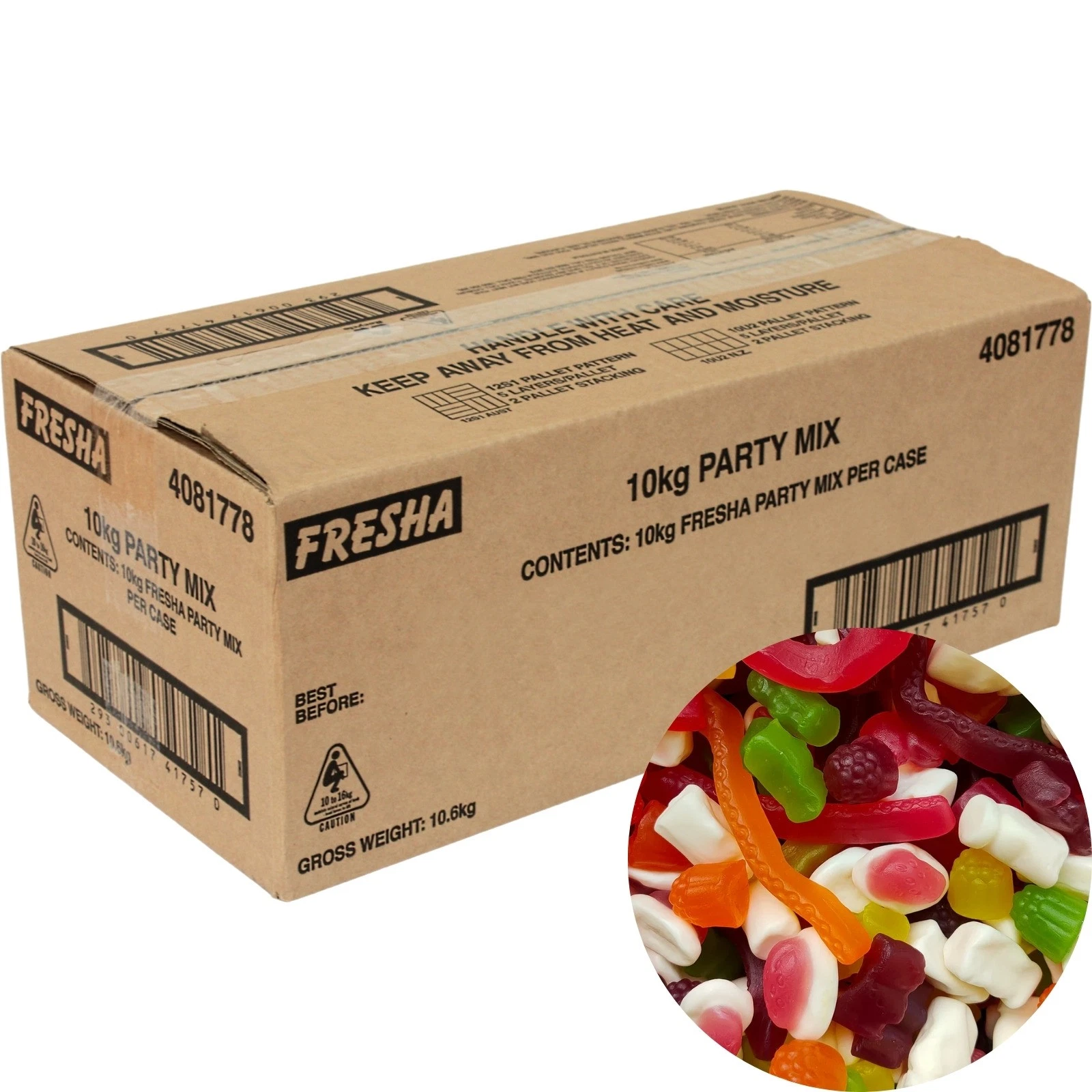 s-l1600 Cadbury Fresha Party Mix Soft Chewy Lollies 10kg - Image 1